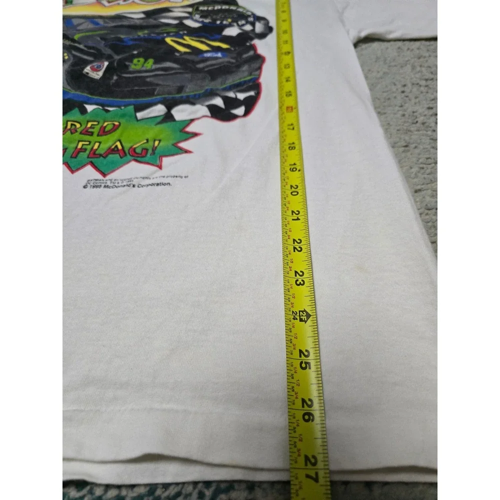1995 Bill‎ Elliott McDonald's Racing Team 94 Nascar T-Shirt Batman Forever (F)